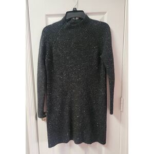 Madewell Mockneck Sweater Dress Wool& Nylon S